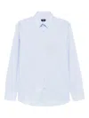 Etro Button-down Embroidered Shirt In Blue
