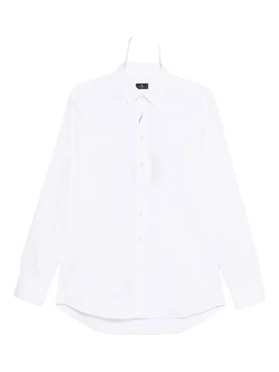 ETRO BUTTON-DOWN LOGO SHIRT