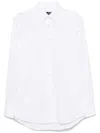 Etro Two Fabrics Formal Shirt Button Dow In White