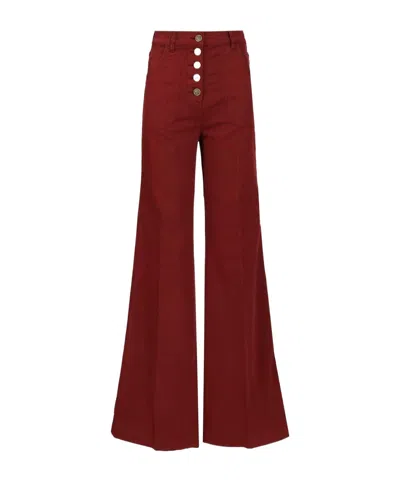 ETRO BUTTON-DOWN WIDE-LEG JEANS