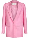 Etro Fuji Single-breasted Blazer In Pink