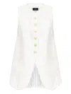 Etro Button-fastening Waistcoat In White
