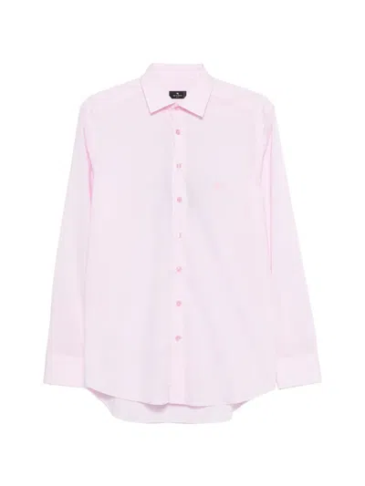 Etro Button-front Shirt In Pink