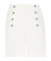 Etro Shorts With Pegaso Buttons In White
