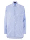 Etro Button-up Shirt With Subtle Paisley Pattern In Blue