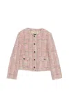 Etro Button-up Tweed Jacket In Brown