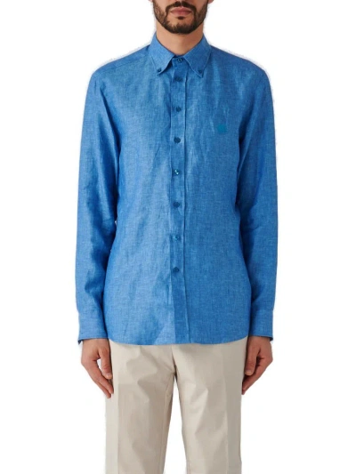 Etro Buttoned Long In Blue