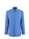 Etro Buttoned Long-sleeved Shirt In Azzurro