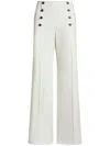 Etro Buttoned Palazzo Pants In Weiss