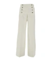 Etro Tailored Pants With Pegaso-buttons In White