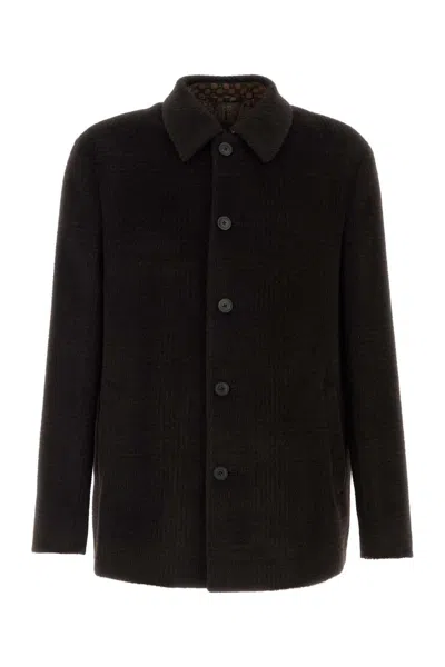 Etro Caban Jacket In Black