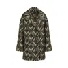 Etro Women Double-breasted Coat With Multicolor Motif