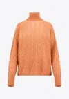 ETRO CABLE-KNIT TURTLENECK SWEATER