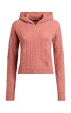 Etro Cable-knit Wool Sweater In Red