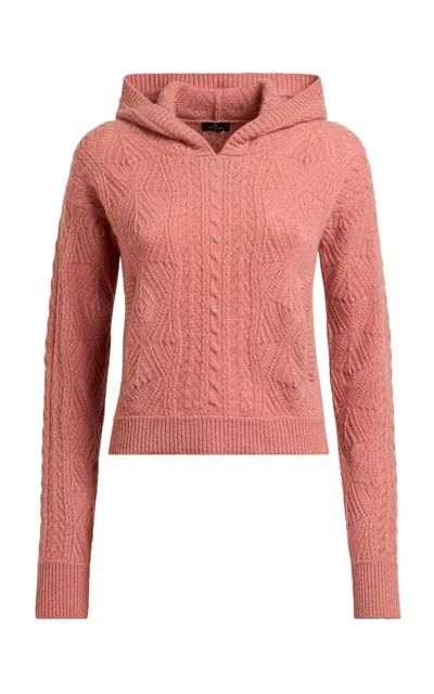 Etro Cable-knit Wool Sweater In Red