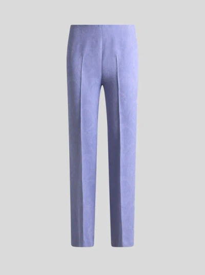 Etro Cady-texture Jacquard Trousers
