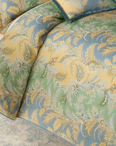 Etro Caladium 3-piece King Duvet Set In Multicolour On Pale