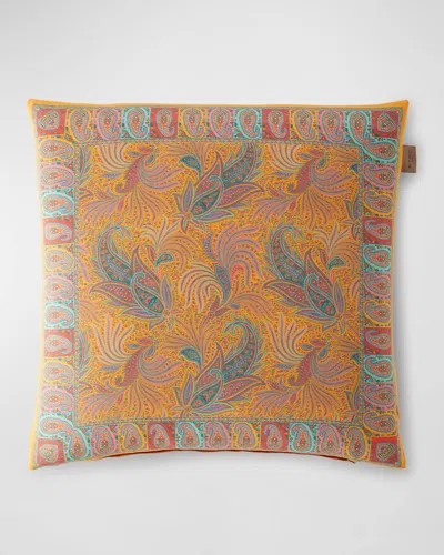 Etro Calathea Pillow, 18" Square In Gold