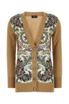 Etro Floral-print Panelled Cardigan In X0820