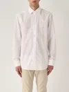 Etro Camicia Collo Francese Stretch Shirt In White