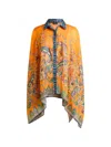 Etro Printed A-line Blouse In Orange