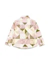 Etro Patchwork-print Jacket In Pink