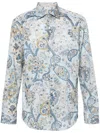 Etro Printed Viscose Shirt In Multicolour