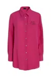 Etro Silk Crèpe De Chine Shirt With Pegasus Embroidery In 651