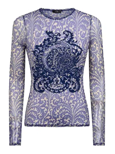 ETRO T SHIRT TULLE