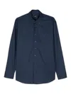 Etro Collared Shirt Button-up Long Sleeves In Blue