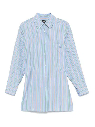 Etro Knotted Button-up Striped Shirt In Multicolor