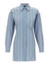 Etro Knotted Button-up Striped Shirt In Multi