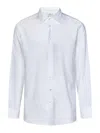 Etro Paisley-jacquard Long-sleeved Shirt In White
