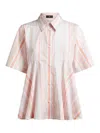 Etro Multi-stripe Shirt With Flared Hem