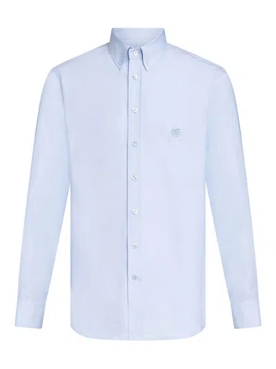 Etro Denim Shirt In Blue