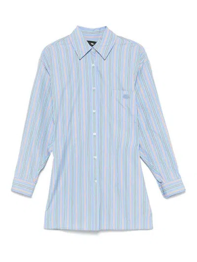 ETRO BLUE STRIPED SHIRT