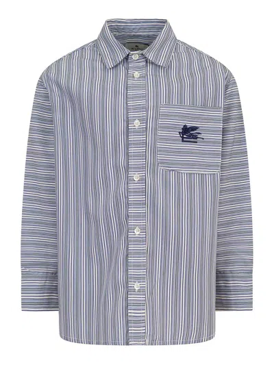 Etro Kids' Camisa - Azul Claro In Gray