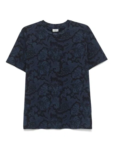 Etro Tshirt Roma In Black
