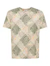 Etro Multicolored Pegaso-embroidered T-shirt In Black