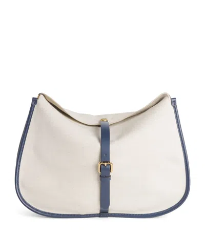 Etro Canvas Pony Tote Bag In White