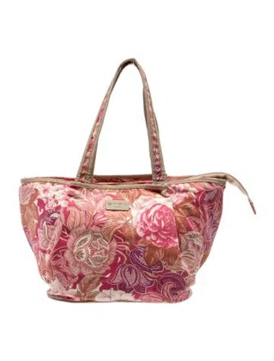 Pre-owned Etro Canvas Tote In Brown