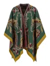 Etro Cape With Pasly Motif Scarves And Foulards Multicolor In Green