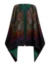 Etro Capa - Verde In Multi