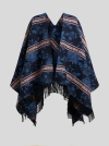 Etro Cape Mit Jacquard-blumenmotiv In Elektroblau