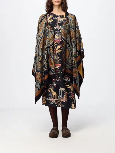 Etro Cape Woman Color Yellow In Multi