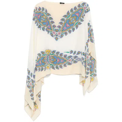 Etro Capes In Beige