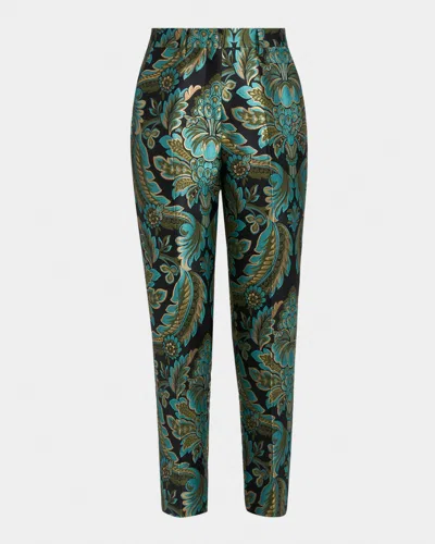 ETRO CAPITOL FLORAL JACQUARD PANTS