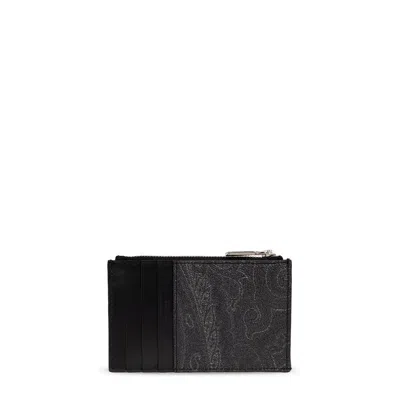 Etro Card Holder Arnica And Leather In N0000
