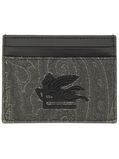 Etro Card Holder "arnica" With Pegasus