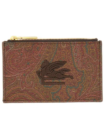 ETRO CARD HOLDER "ARNICA" WITH PEGASUS